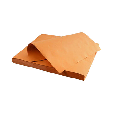 Tovaglietta americana mostrata impilata color arancione